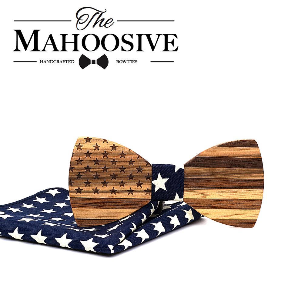 Women Accessories Usa - Mahoosive Nœuds papillon en bois de