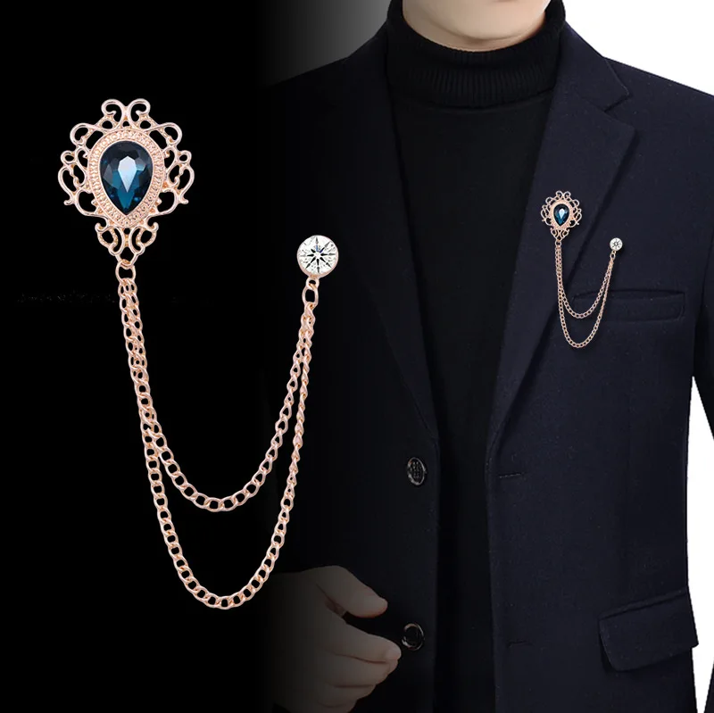 Women Accessories Chain - Épingle à revers en cristal strass