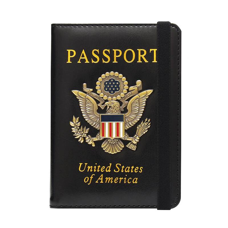 Women Accessories Usa - VM FASHION KISS USA Rfid passeport