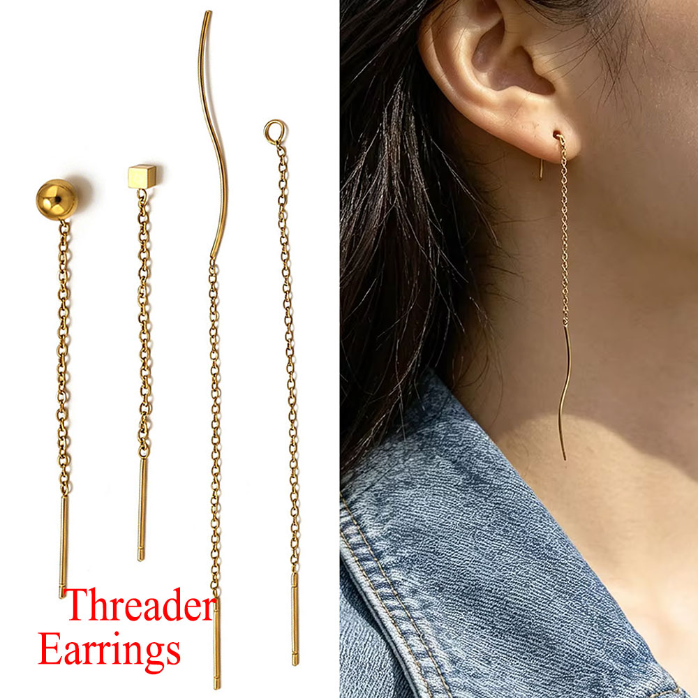 Women Accessories Chain - 10 pièces de boucles d'oreilles longues