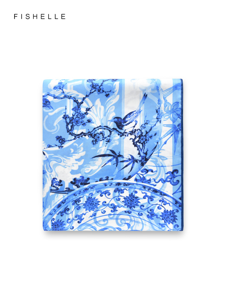 Silk Scarf Square - Foulard Carré en Soie 100% Naturelle