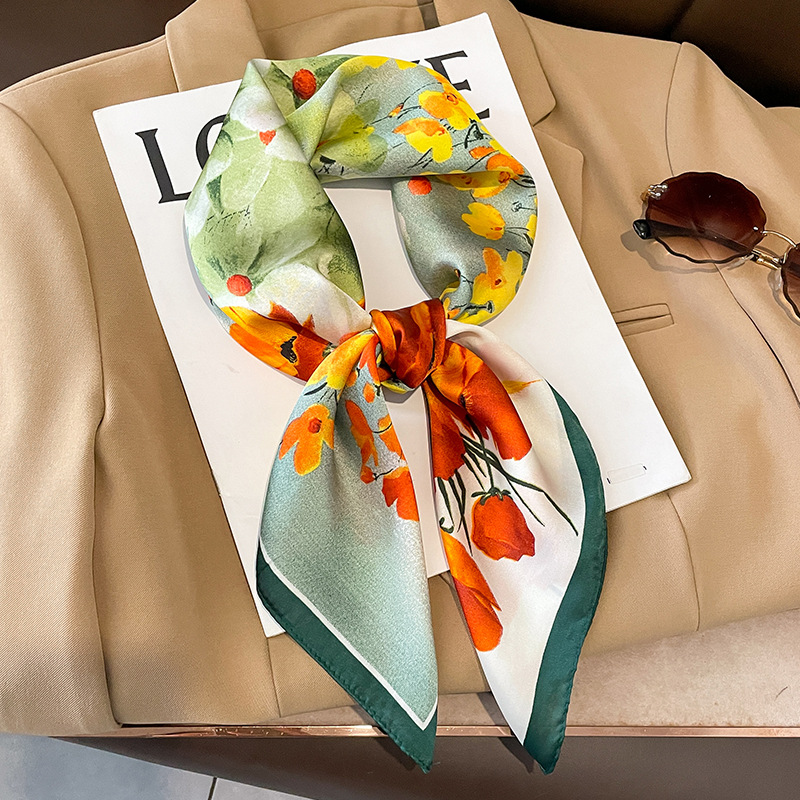 Silk Scarf Square - 70x70 cm foulard en soie carré