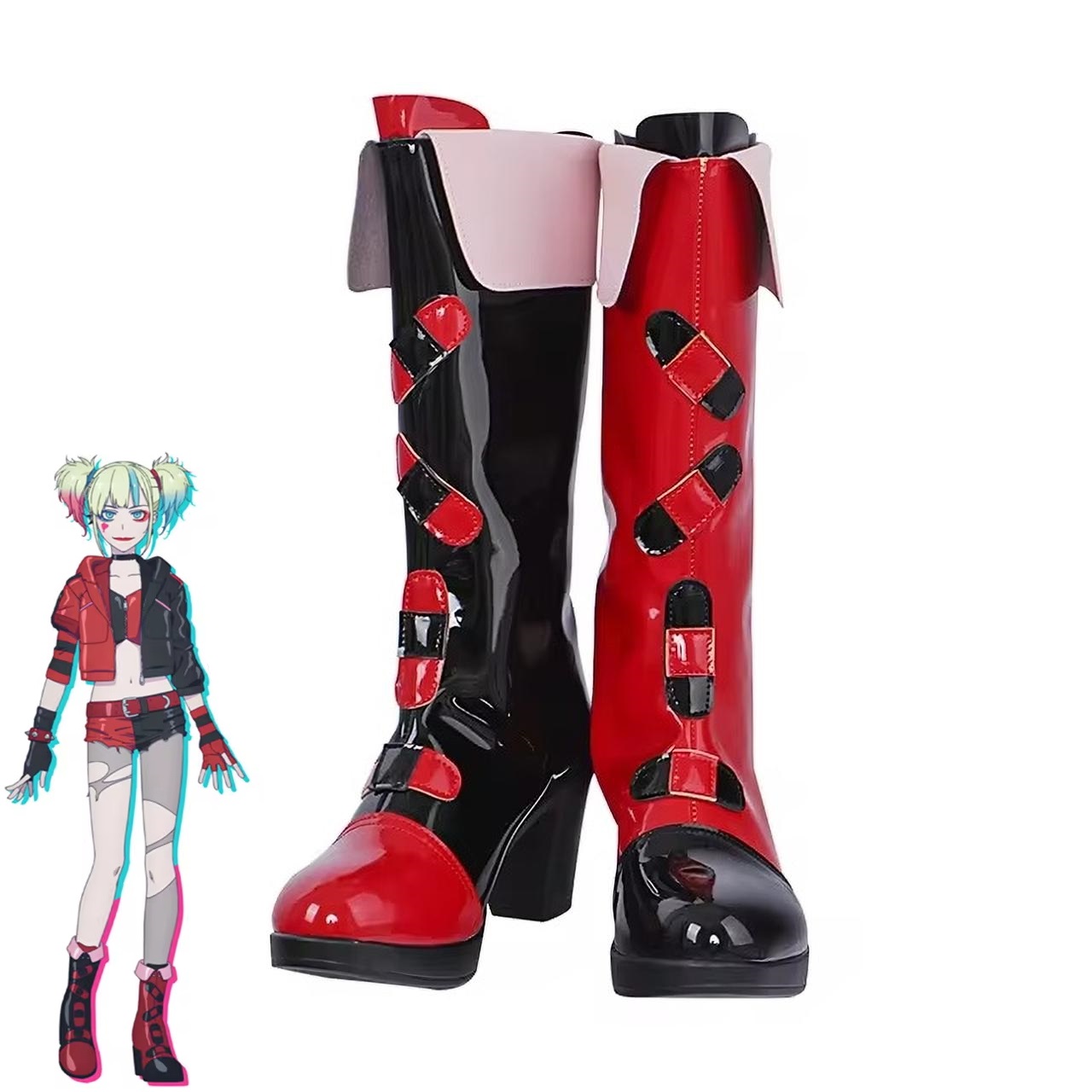 Women'S Harley Quinn Accessories - Chaussures de Cosplay Harley Quinn pour