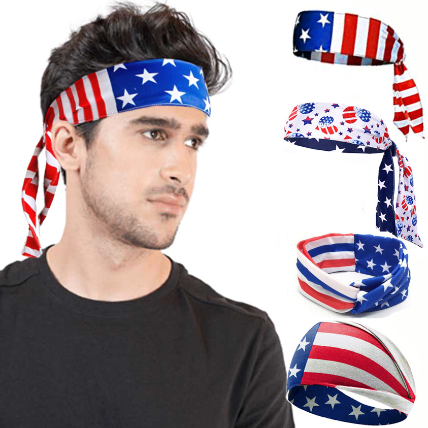 Women Accessories Usa - Bandeau de cheveux avec drapeau américain