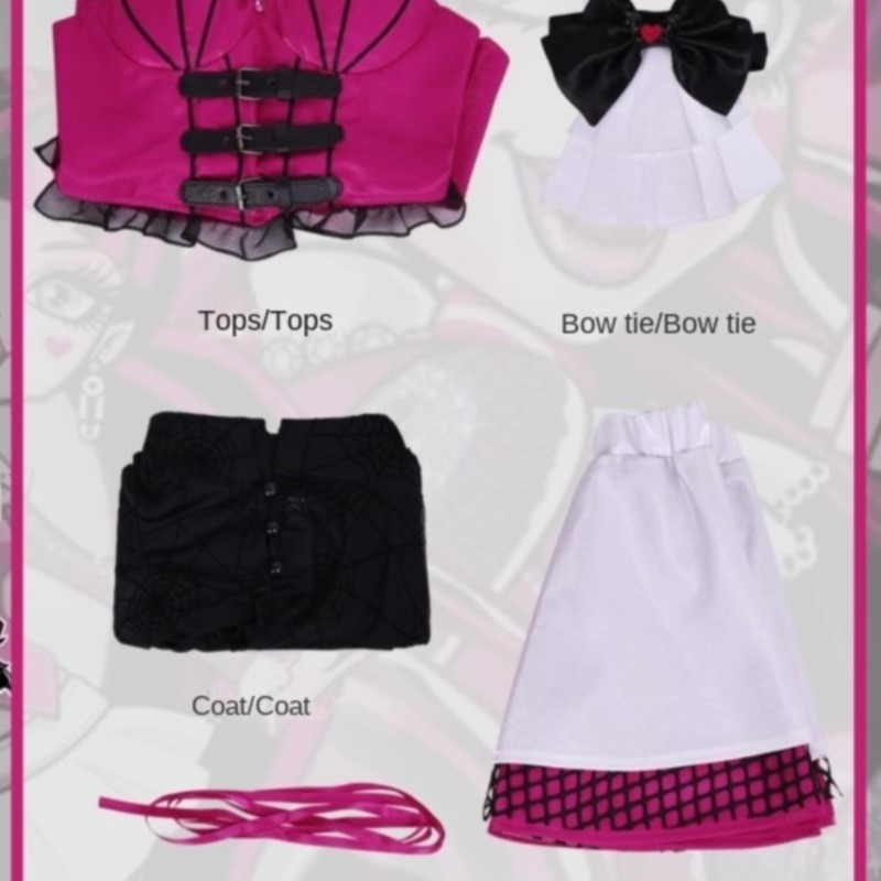 Women'S Y2K Accessories - Costumes de cosplay Anime Vampir Draculaura,
