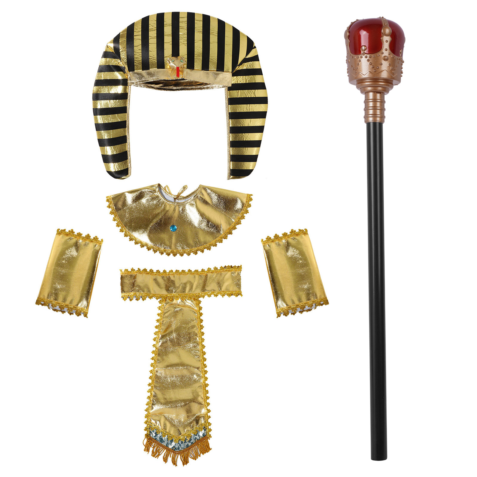 Women Accessories Egypt - Mascarade femmes hommes Cosplay egypte roi