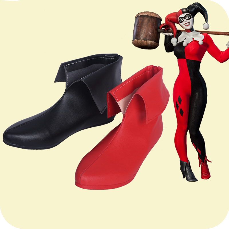 Women'S Harley Quinn Accessories - Arkham Knight Cosplay Quinn bottes Bad