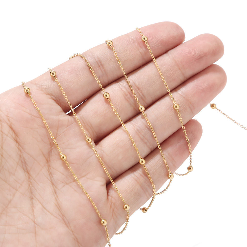 Chaînes Satellite en acier ino - Beaded Anklet Chain avis et prix