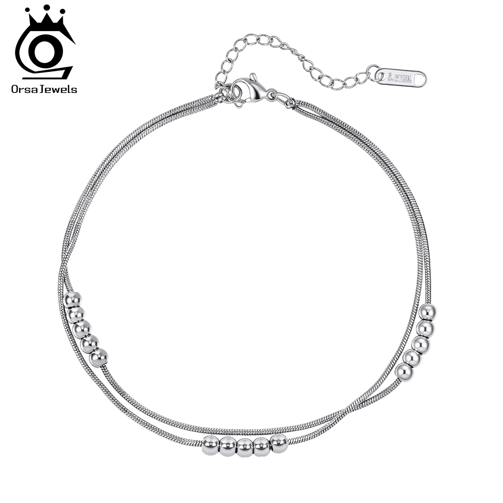 ORSA JEWELS Chaînes de chevill - Beaded Anklet Chain avis et prix