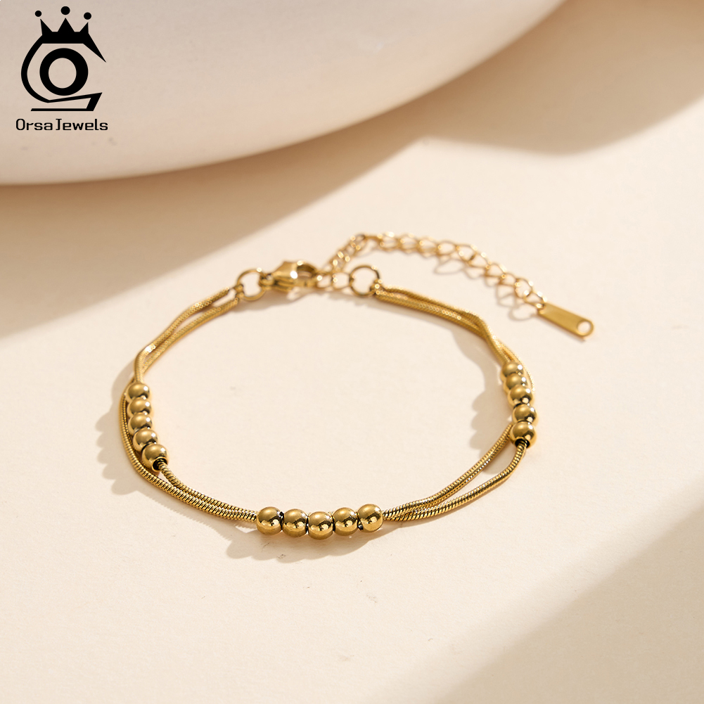 ORSA JEWELS Chaînes de chevill - Beaded Anklet Chain avis et prix