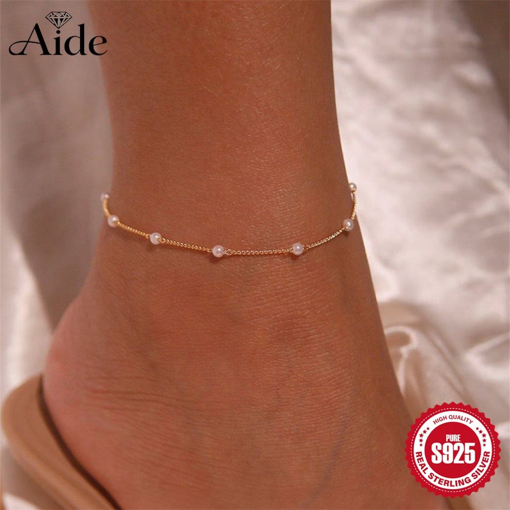 AIDE – Bracelet de cheville en - Beaded Anklet Chain avis et prix