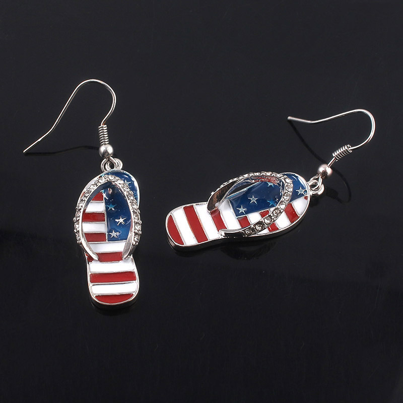 Boucles d'oreilles drapeau amé - Women Accessories Usa avis et prix