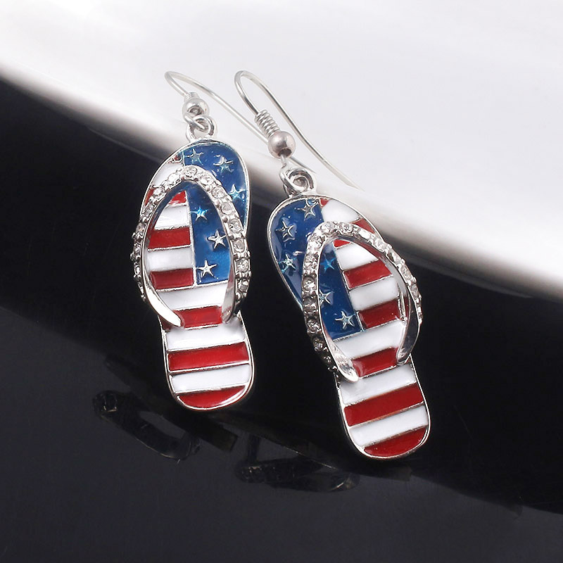 Boucles d'oreilles drapeau amé - Women Accessories Usa avis et prix