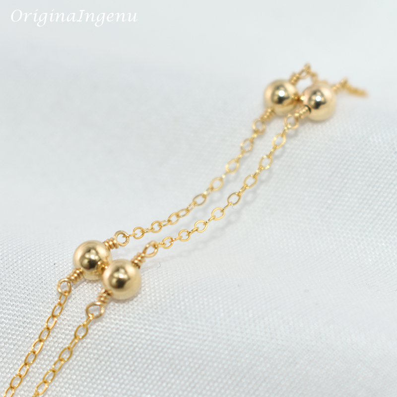 Bracelet de perles remplies d' - Beaded Anklet Chain avis et prix