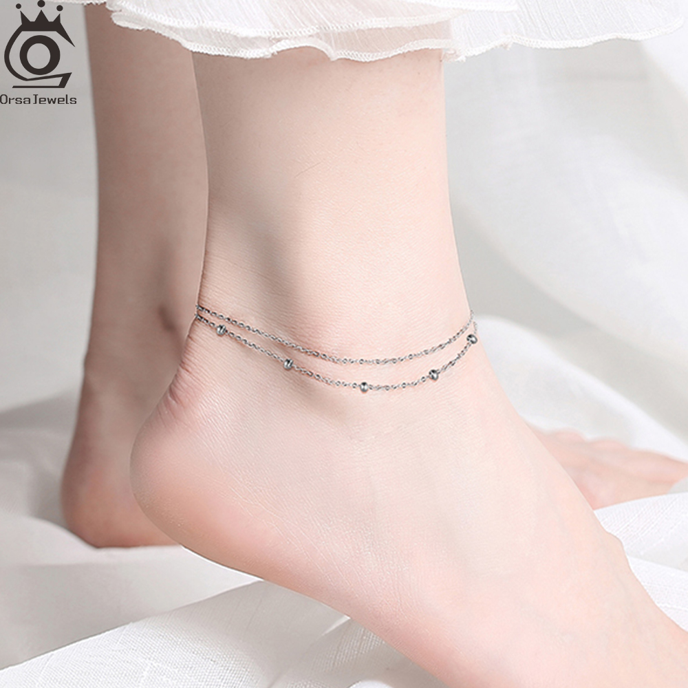 ORSA JEWELS – chaîne de chevil - Beaded Anklet Chain avis et prix