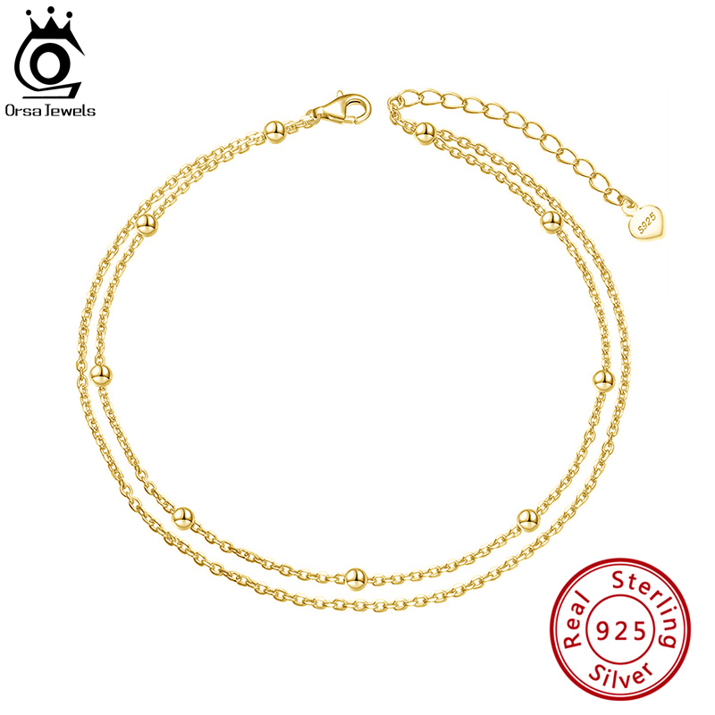 ORSA JEWELS – chaîne de chevil - Beaded Anklet Chain avis et prix