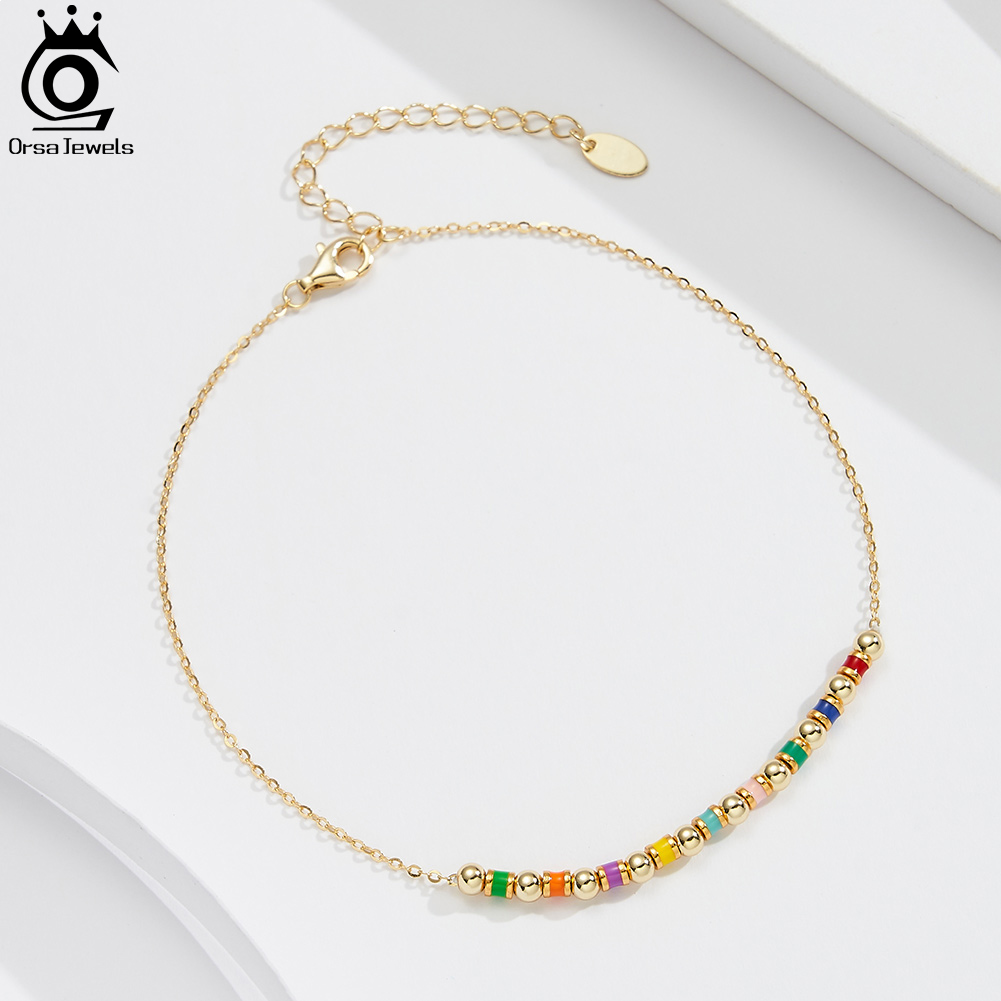 ORSA JEWELS Chaîne de cheville - Beaded Anklet Chain avis et prix