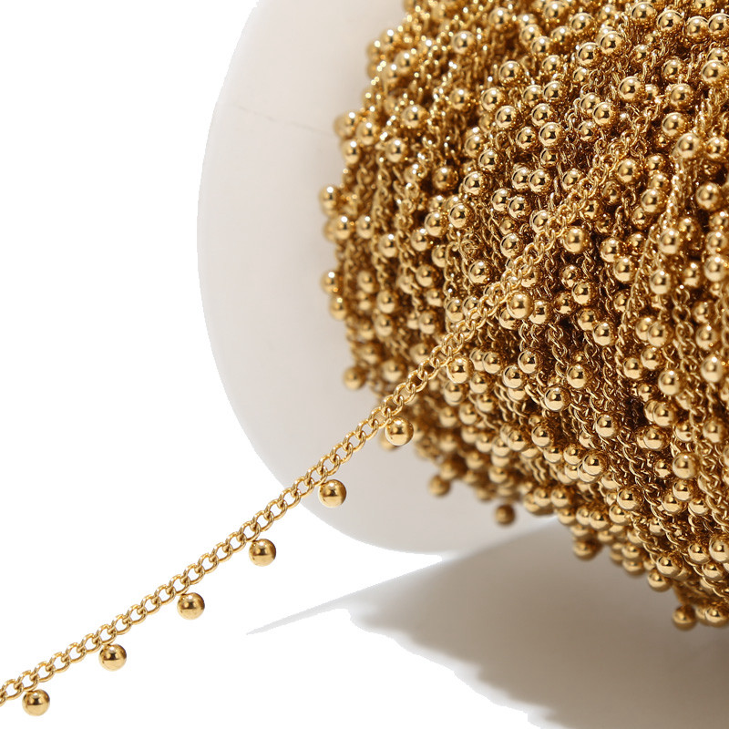 Tour de cou en acier inoxydabl - Beaded Anklet Chain avis et prix