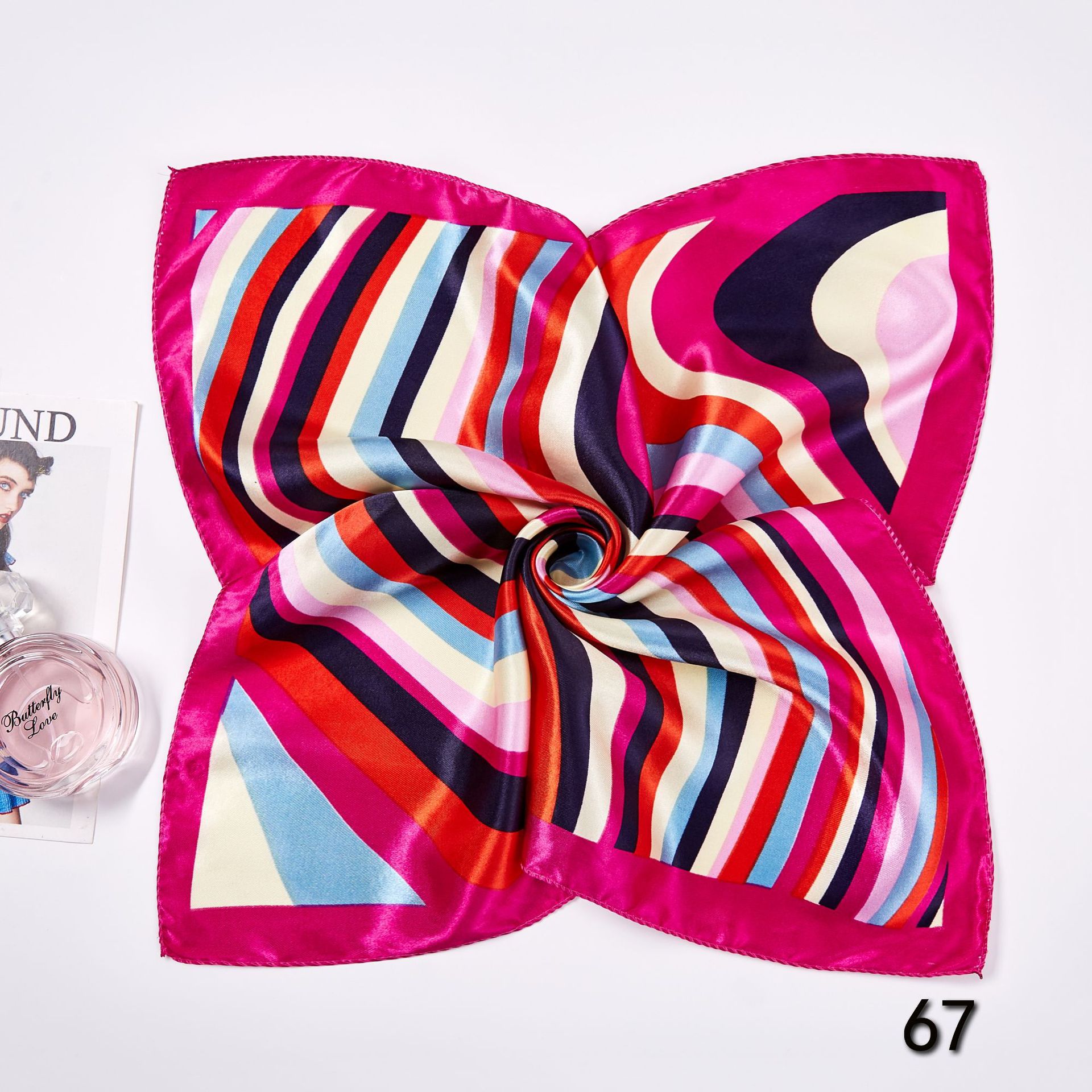 Écharpe carrée imprimée pour f - Silk Scarf Square avis et prix