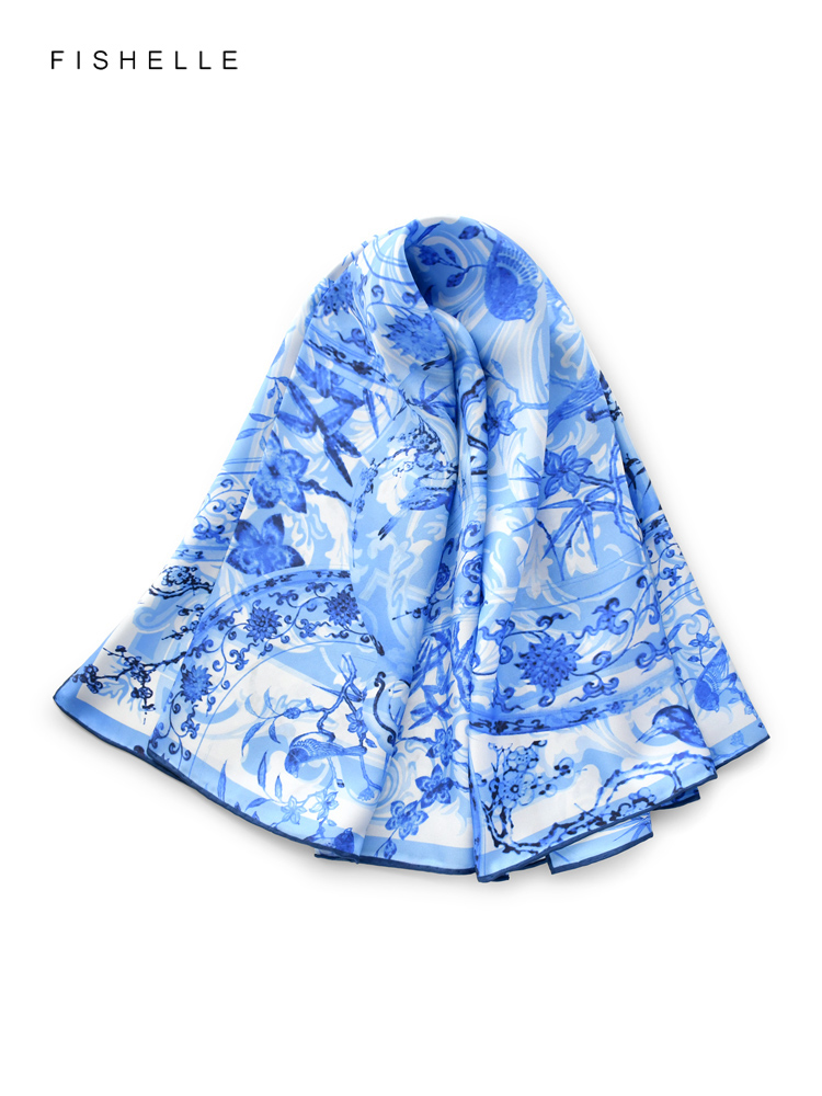 Foulard Carré en Soie 100% Nat - Silk Scarf Square avis et prix