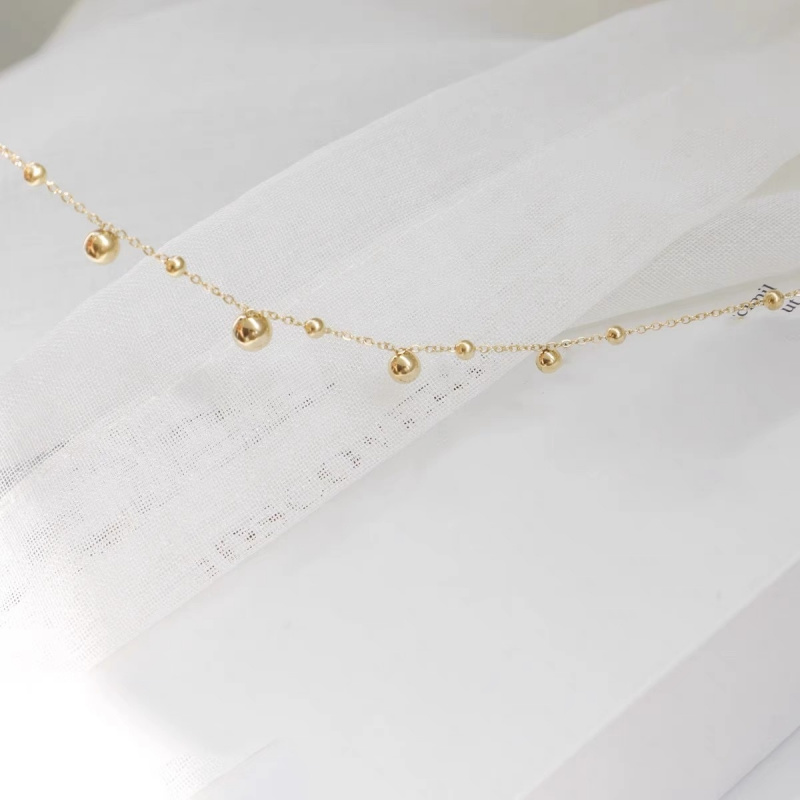 Chaîne de cheville en or 18 ca - Beaded Anklet Chain avis et prix