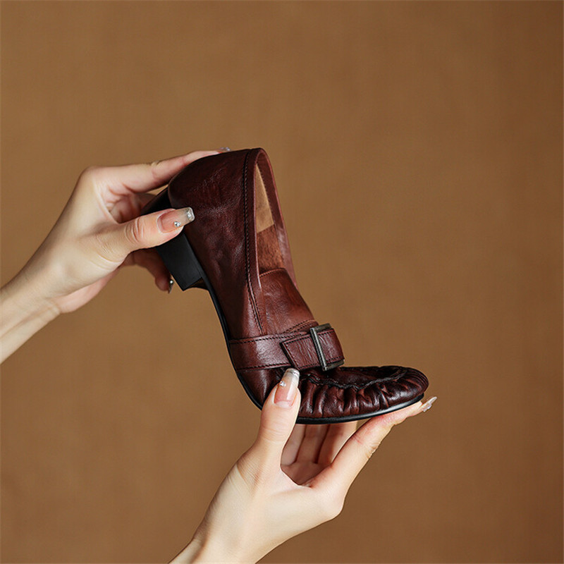 Escarpins en cuir véritable po - Women'S Shoes And Accessories avis et prix