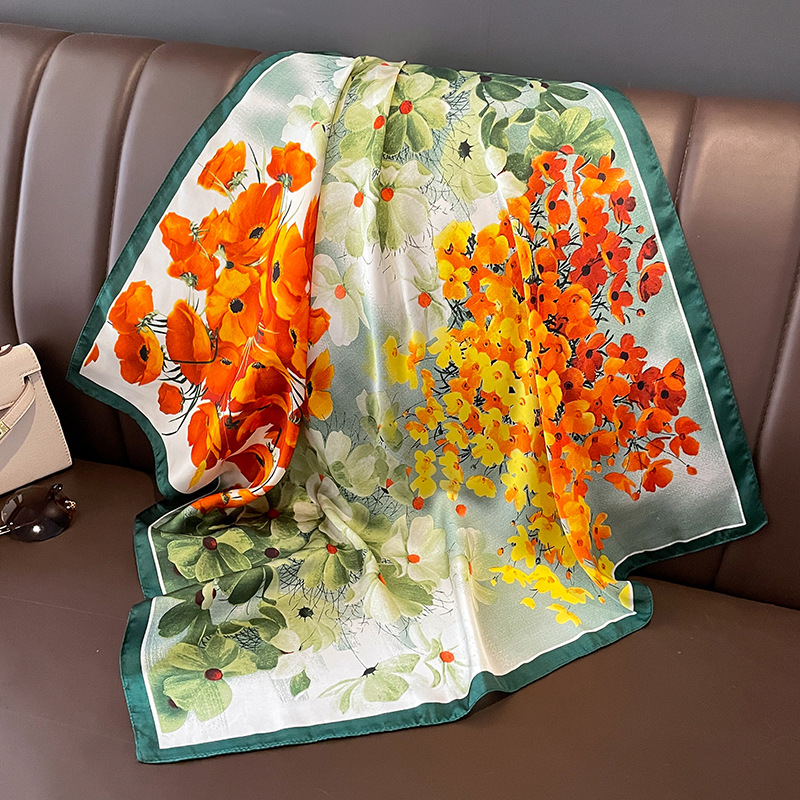 70x70 cm foulard en soie carré - Silk Scarf Square avis et prix
