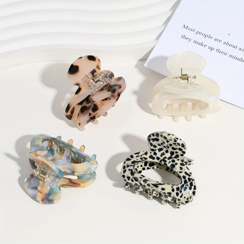 Lot de 1/4 pinces à cheveux ov - Hair Claw Clip Set avis et prix
