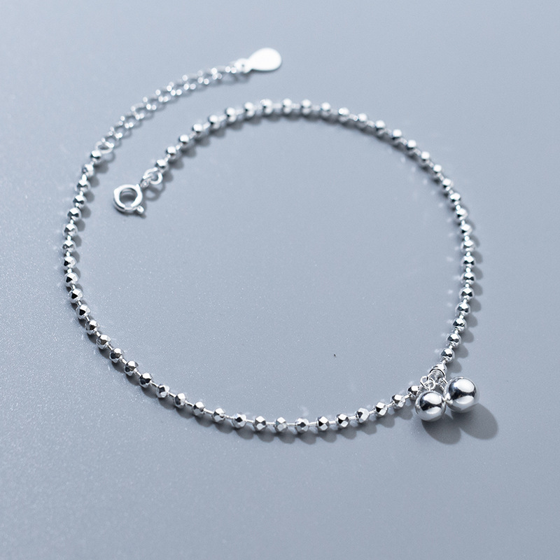 Bracelets de cheville en argen - Beaded Anklet Chain avis et prix