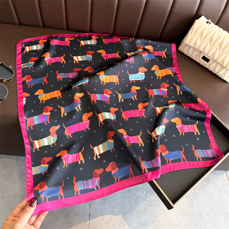 Foulard carré élégant en soie  - Silk Scarf Square avis et prix