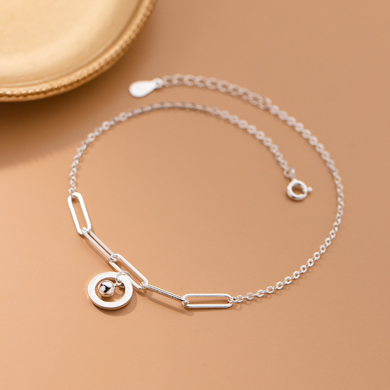 Bracelets de cheville en argen - Beaded Anklet Chain avis et prix