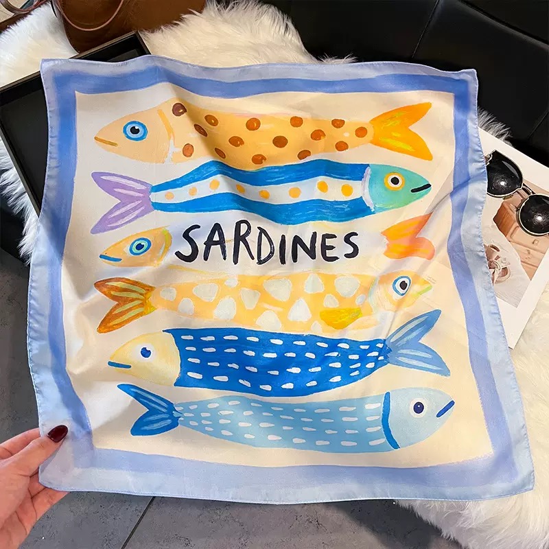Foulards carrés en soie à moti - Silk Scarf Square avis et prix