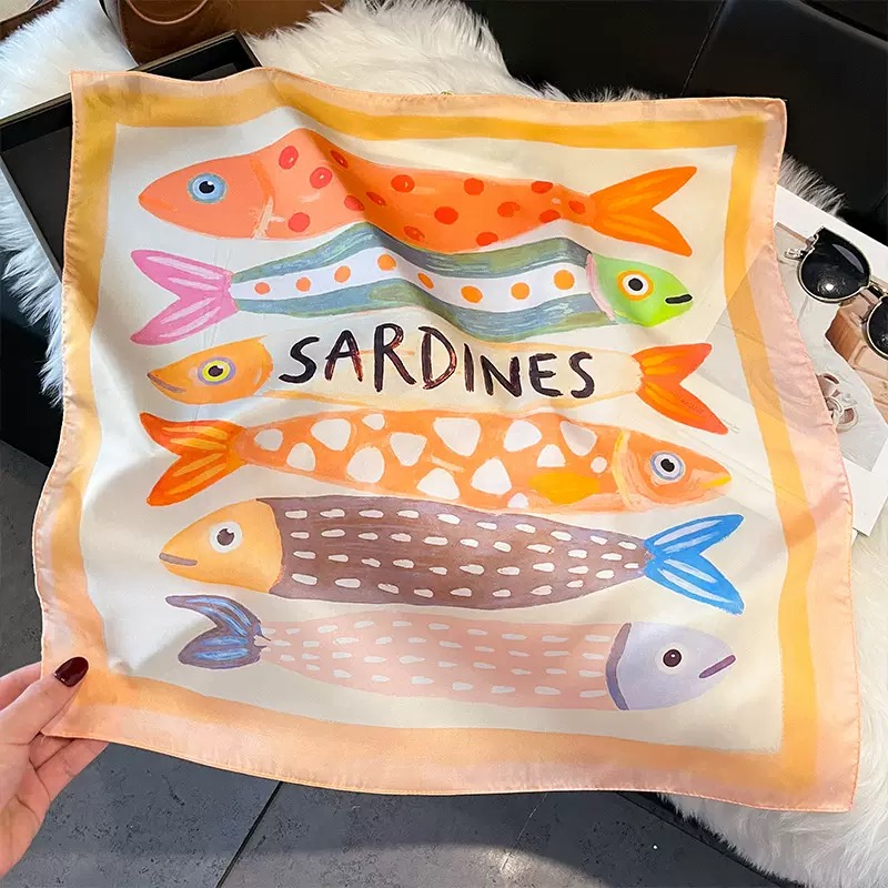 Foulards carrés en soie à moti - Silk Scarf Square avis et prix