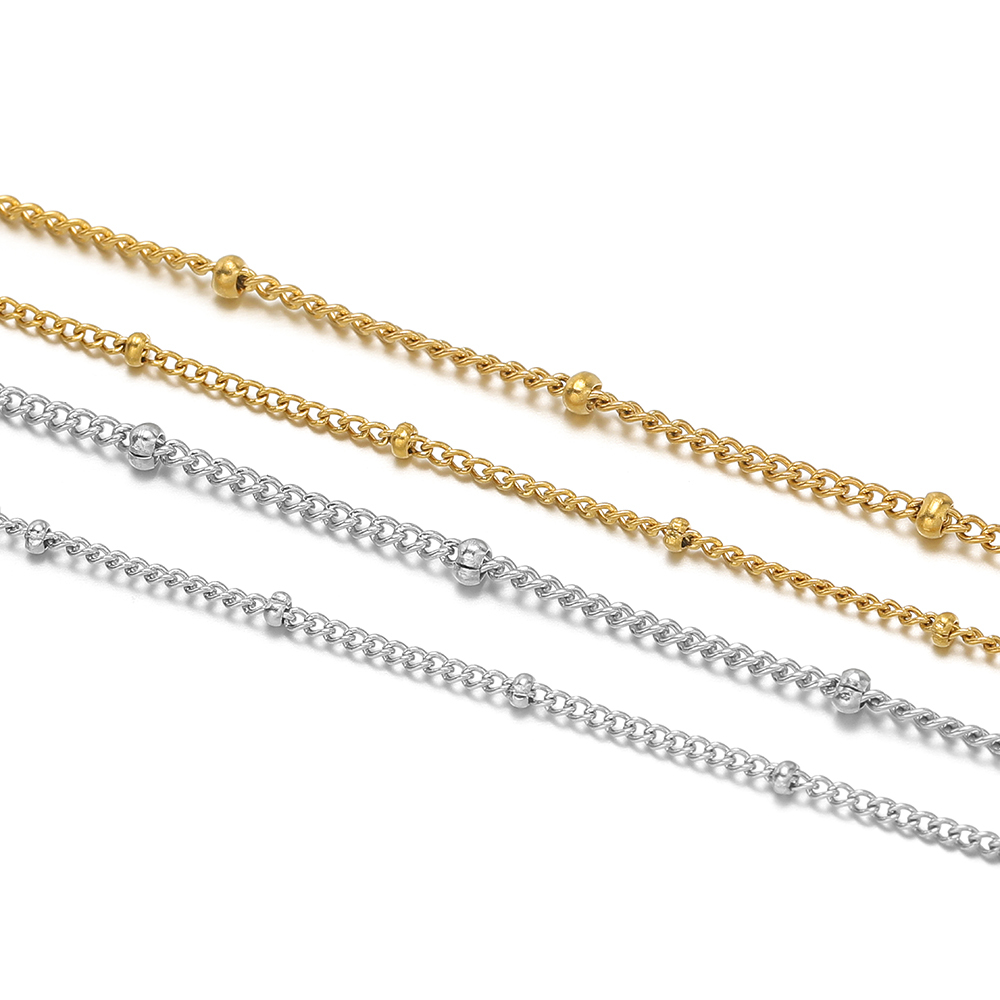 Lien perlé en acier inoxydable - Beaded Anklet Chain avis et prix
